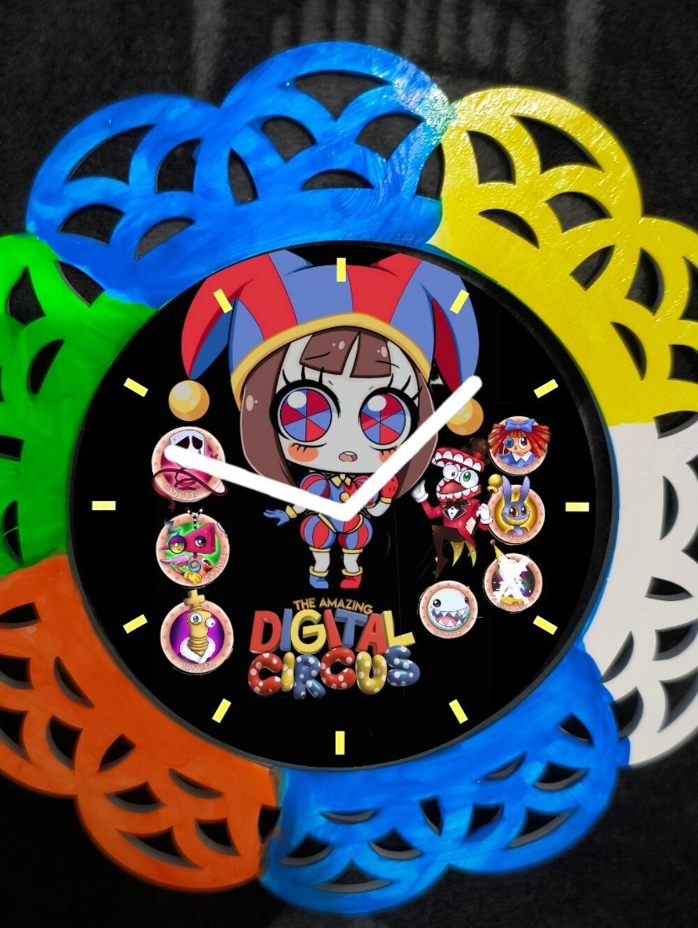 The Amazing Digital Circus Wall Clock - Multicolor